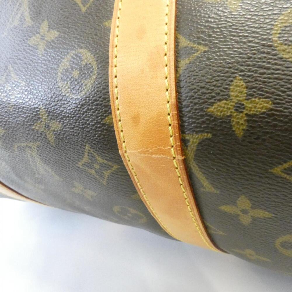 LOUIS VUITTON Authentic Brown Monogram Keepall 55 Boston Bag - Picture 5 of 8